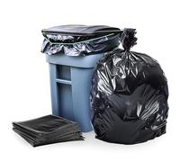 Plasticplace Sacs poubelle de 95 gallons, 1,5 mil, 61 W x 68 H, noir, 25/caisse par Plasticplace