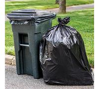 Plasticplace Sacs poubelles robustes noirs de 127 x 152,4 cm (W65LDBTL12RL) - 100 sacs poubelle résistants - 127 x 152,4 cm