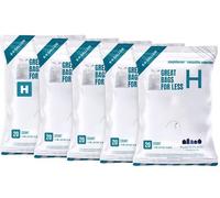Plasticplace Simplehuman (x) Lot de 20 sacs poubelle compatibles avec le code H avec cordon de serrage blanc de 24,7 à 22,1 litres | 47,7 x 71,1 cm (lot de 5) (TRA172WH)