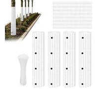 Plasticz Bark Guard, Weather Tree Protector, 5 Pieces Wrap with Mesh Build | Heavy Plasticz Bark Protector, Tree Guard with Splicable Design, Plant Protector for Yard and Garden