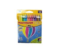 Plastidecor couleur pastel étui 12 barres