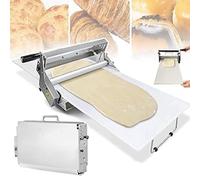 Plastifieuse à pâte, feuille de pâtes manuelle et machine à rouler, design de comptoir en acier inoxydable pour boulangerie, pizza, croissant, épaisseur réglable