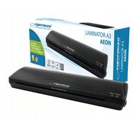 Plastifieuse a3 265w pour plastifier noir + feuille a3 aeon