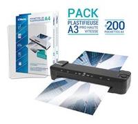 Plastifieuse - WAYTEX - A3 A4 A5 A6 A7 - Ultra rapide - Température réglable - 200 pochettes A4 incluses