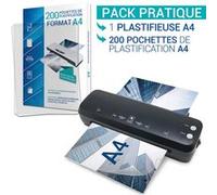Plastifieuse A4 A5 A6 A7 Waytex Compacte et Rapide avec 200 pochettes A4 G