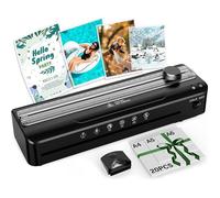 Plastifieuse A4 avec 20 Pochettes de Plastification pour A4 A5 A6 Chauffage Rapide Chaud et Froid Plastifieuse Multifonction