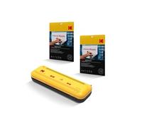 Plastifieuse A4 KD-LMVC KODAK + 2x10 Pochettes A4 150 Microns - 2 Rouleaux, 25cm/min, Chauffe 4-5 min Amarillo