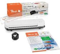Plastifieuse Peach 4en1 PBP300 + calculatrice + coupe-papier + 50 transparents