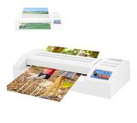 Plastifieuse thermique 32 cm, plastifieuse thermique A3/A4/A5, température réglable et bouton de commutation, plastifieuse à rouleaux chaud/froid, pour l'école, le bureau et un usage commercial