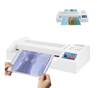 Plastifieuse thermique automatique, plastifieuse à chaud et à froid de 320 mm, température réglable avec interrupteur, pour formats A3, A4, A5, pour l'école, le bureau et les commerces.