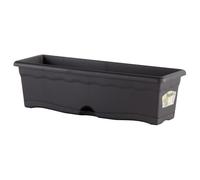 Plastiken Jardiniere Rectangulaire - 60 X 20 Cm Avec Plateau - Anthracite
