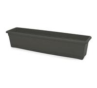 PLASTIKEN Jardinière rectangulaire - 80 X 20 cm avec plateau - Anthracite