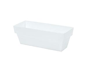 PLASTIKEN Limited - Jardinière, 10 x 25 cm, Couleur Blanc