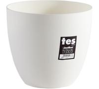 PLASTIKEN Pot de fleurs bol Tes - 18 cm - Blanc