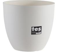 PLASTIKEN Pot de fleurs bol Tes - 32 cm - Blanc
