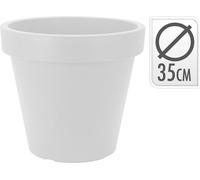 Plastiken Pot de fleurs en plastique blanc - diamètre 25 cm