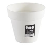 PLASTIKEN Pot de fleurs Tes - 14 cm - Blanc