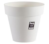 Plastiken Pot De Fleurs Tes - 26 Cm - Blanc Blanc