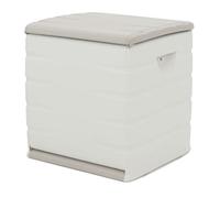 PLASTIKEN Coffre cadenassable avec roulettes - 190 L - Fonctionnel et esthétique - Beige
