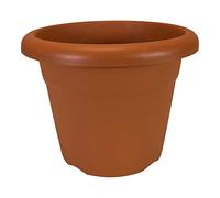 PLASTIKEN Terra Pot de Fleurs Rond 35x35x25 cm Marron