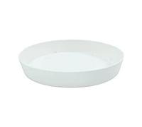 PLASTIKEN Plateau 17 cm - Pour pot de fleurs 22 cm - Blanc