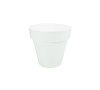 Plastiken Tes - Pot de Fleurs Rond 26x26x24 cm Blanc