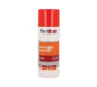 PlastiKote - Peinture Acrylique Spray Sèche Rapide Rouge Brillant 400ml