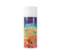 PlastiKote Peinture Aérosol Super Mate, Blanc, 400ml