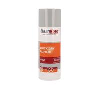 PlastiKote Peinture en Aérosol Acrylique à Séchage Rapide, Gris Brillant, 400ml