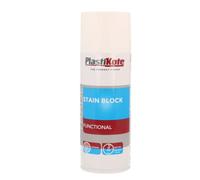 PLASTIKOTE SPRAY AEROSOL STAIN BLOCK ISOLANT ANTI TACHE BLANC BRICO MAISON CSK