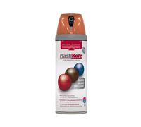 PlastiKote Twist & Spray - Peinture Brillante Orange, 400ml