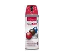 PlastiKote Twist & Spray - Peinture brillante, Rouge vif, 400ml
