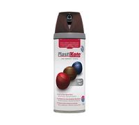 PlastiKote Twist & Spray Peinture Mate Chocolat, 400ml