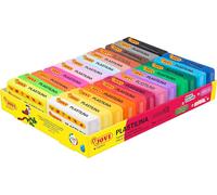 Plastilinapâte À Modeler Végétale24 X 50 Grammesassortiment Multicolorecouleurs Vibrantes Et Grande Plasticitésans Glutenidéale Pour Les Enfants À Partir De 2 Ans (P70/24)