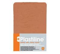 Plastiline 7350T - Plaque de Plastiline - Pâte à Modeler, Haute Précision - Modeler, Sculpter, Mouler - Dureté 2 (souple) - 750g - Teinte Ocre rouge. Fabriqué en France