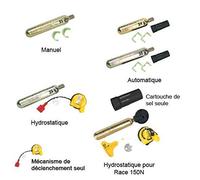 PLASTIMO KIT Recharge/Gilet GONFL.150N Auto UM Mixte Adulte, Or