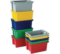 PLASTIPOL Bac gerbable-emboîtable PP jaune L590xl380xH202 mm