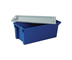 PLASTIPOL Couvercle L300xl200 mm gris polystyrène adapté au bacs gerbables-em...