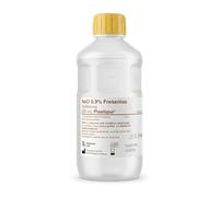 PLASTIPUR - NaCl 0,9 % - 500 ml - Solution saline isotonique stérile - Solution saline pour bébé - Solution saline pour nettoyage des plaies - Solution saline pour le nez et les yeux (500 ml, 8 pièces