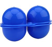 Plastique 2pcs Eggs Carrier Storage Box Container pour pique-nique -camping en plein air (bleu)