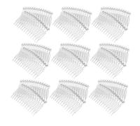 Plastique à Cheveux Transparents pour Femmes et Mariées | Frange et Mèches Latérales, Style Simple et Délicat, Lot de Remplacement, Cérémonie et Soirée