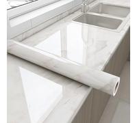Plastique à dos collant en marbre, papier de Contact for la cuisine, revêtement de plan de travail en papier peint, carreaux muraux pelés et collés, rouleau de Pvc imperméable(Style 11,60cm*10m)