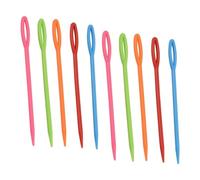 Plastique Aiguilles À Coudre,100 Pièces Aiguilles à Tresser Aiguille à Coudre en fil coloré pour Débutants Pour Enfants Aiguilles à Broder En Plastique Les Projets d'aiguilles Artisanales