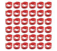 Plastique Anneau de Volaille Rouge Numéroté 100 Pièces | Poules et Autres Volailles, Identification Simple, Stockage Facile, Usage Large, Lot Pratique