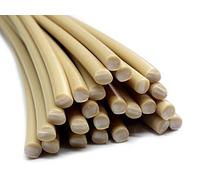 Plastique baguettes de soudure PE-HD Beige (RAL1001) 4mm Ronde 25 Barres HDPE