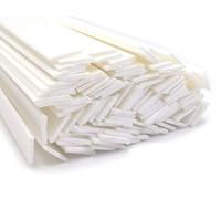 Plastique baguettes de soudure PE-HD Blanc 8x2mm Plat 25 Barres HDPE