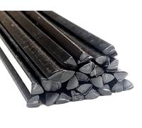 Plastique baguettes de soudure PE-HD Noir 4mm Triangulaire 25 Barres HDPE