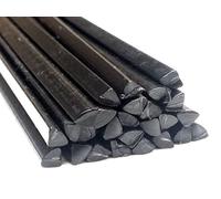 Plastique baguettes de soudure PE-HD Noir 6mm Triangulaire 25 Barres HDPE