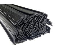 Plastique baguettes de soudure PE-HD Noir 8x2mm Plat 25 Barres HDPE