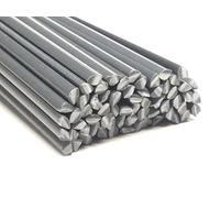 Plastique baguettes de soudure PVC-U Rigide Gris 4mm Triangulaire 25 Barres